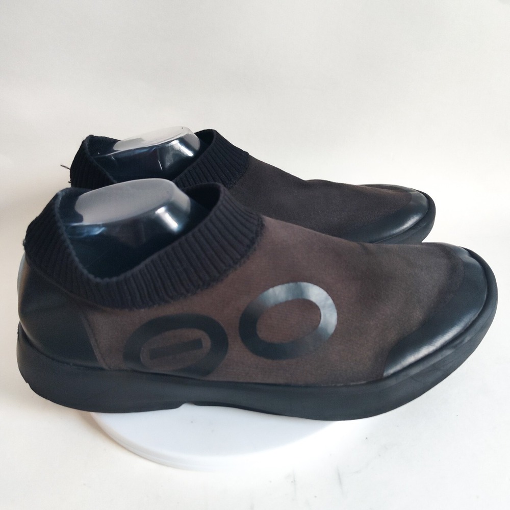 Oofos Oomg Low Shoes Mens Size 12 Eezee Black Recovery Athletic Slides Slip On